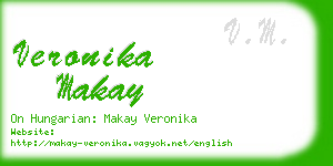 veronika makay business card